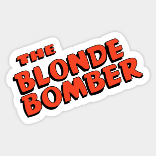 Blonde Bomber Sticker